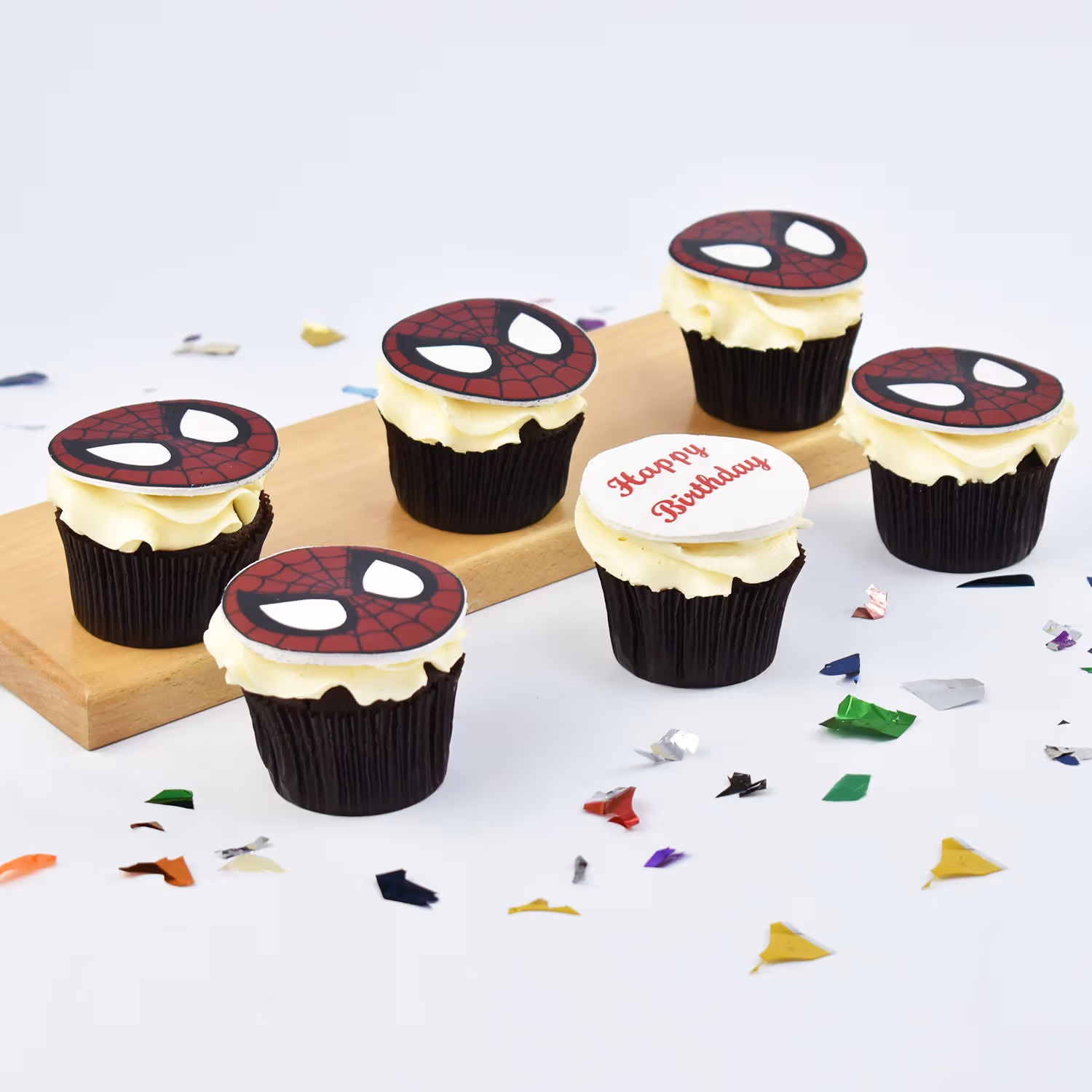 Spiderman Theme Cup Cake