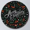 Festive Merry Christmas Pineapple Chocolate Photo Cake - Half Kg Delight