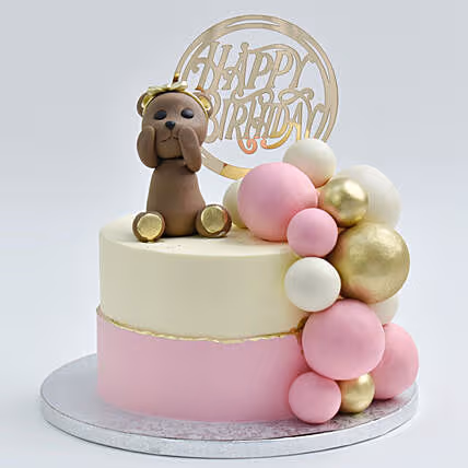 Charming Sweet Bear Hug Chocolate Cake - Perfect for Celebrations
