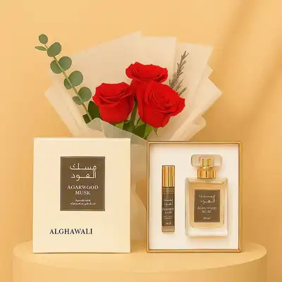 Alghawaly Agarwood Musk & Rose Romance Gift Set