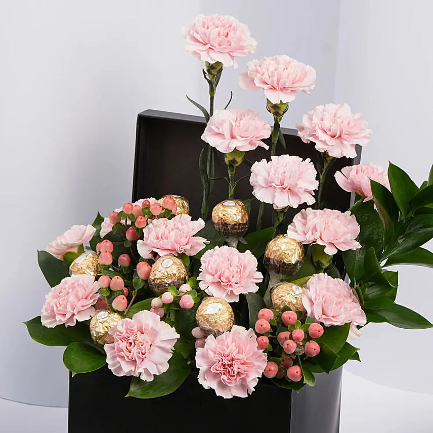 Carnation And Roses Bouquet For Mother