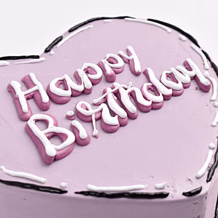 Purple Heart Infused Love Cake - Perfect Chocolate Delight for Birthdays