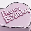 Purple Heart Infused Love Cake - Perfect Chocolate Delight for Birthdays