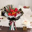 باقة العطلات الاحتفالية وكعكة بنتو بالشوكولاتة