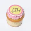 Delightful Chocolate Birthday Cupcakes - Set of 6 with Decorative Toppers
