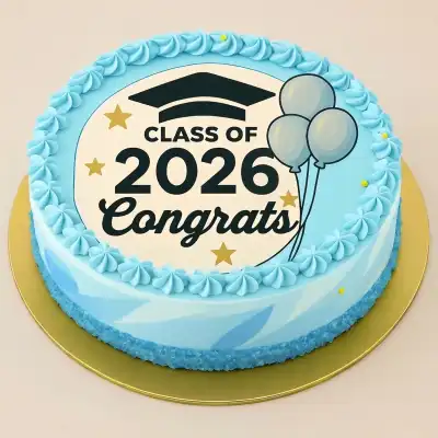 Congratulations Class of 2026 Chocolate Cake - Half Kg