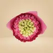 Majestic Symphony of Roses: White, Pink & Dark Pink Elegance