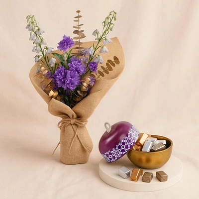 Delight Purple n Patchi Chocolates Bowl
