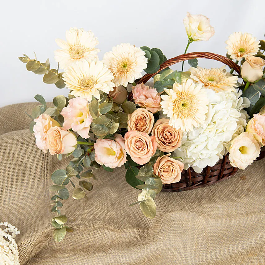 Fuzzy and Beautiful Flower Basket