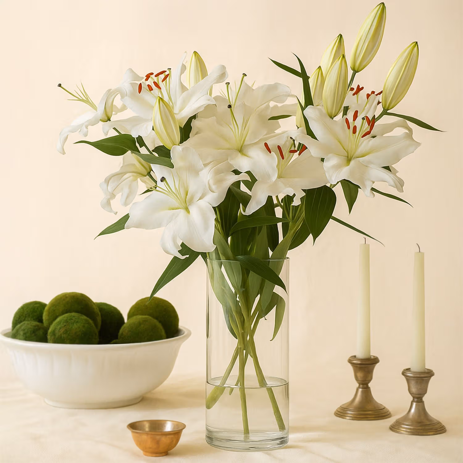 Happiness With Lilies Arrangement