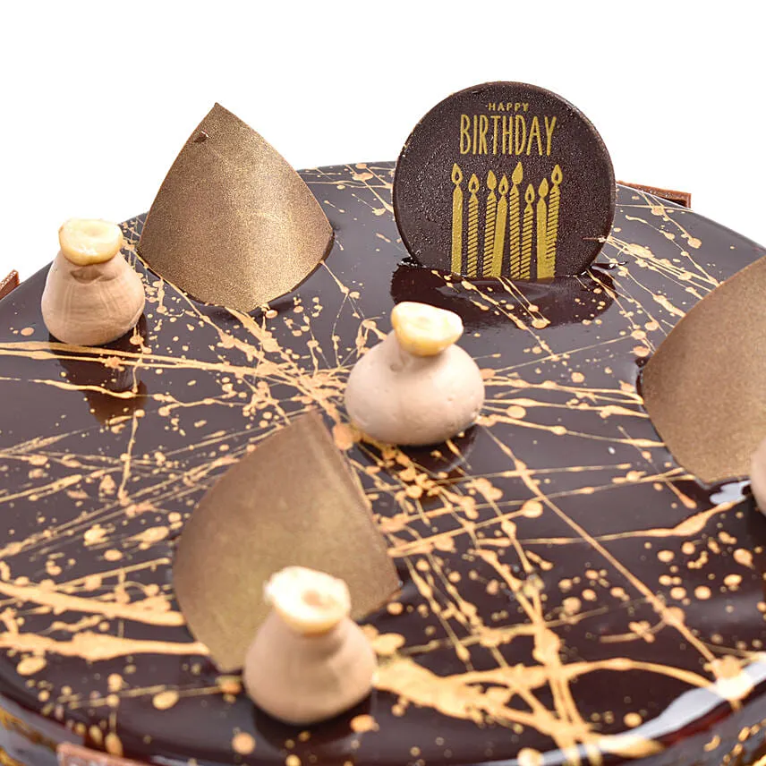 Birthday Chocolate Hazelnut Cake 4 Portion