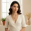 Elegant Gold-Plated Heart Necklace with Halo Design