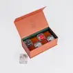 Kenooz Luxury Gift Box with 15 Vibrant Orange Roses & Exclusive Scented Collection