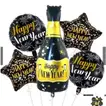 Happy New Year Balloons Set