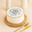 Delicious Red Velvet Happy Teacher's Day Cake - Half Kg