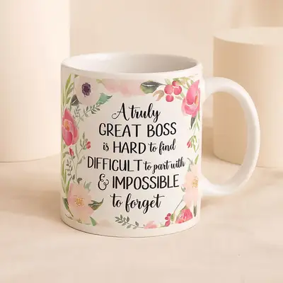 Appreciation Message in Boss Mug