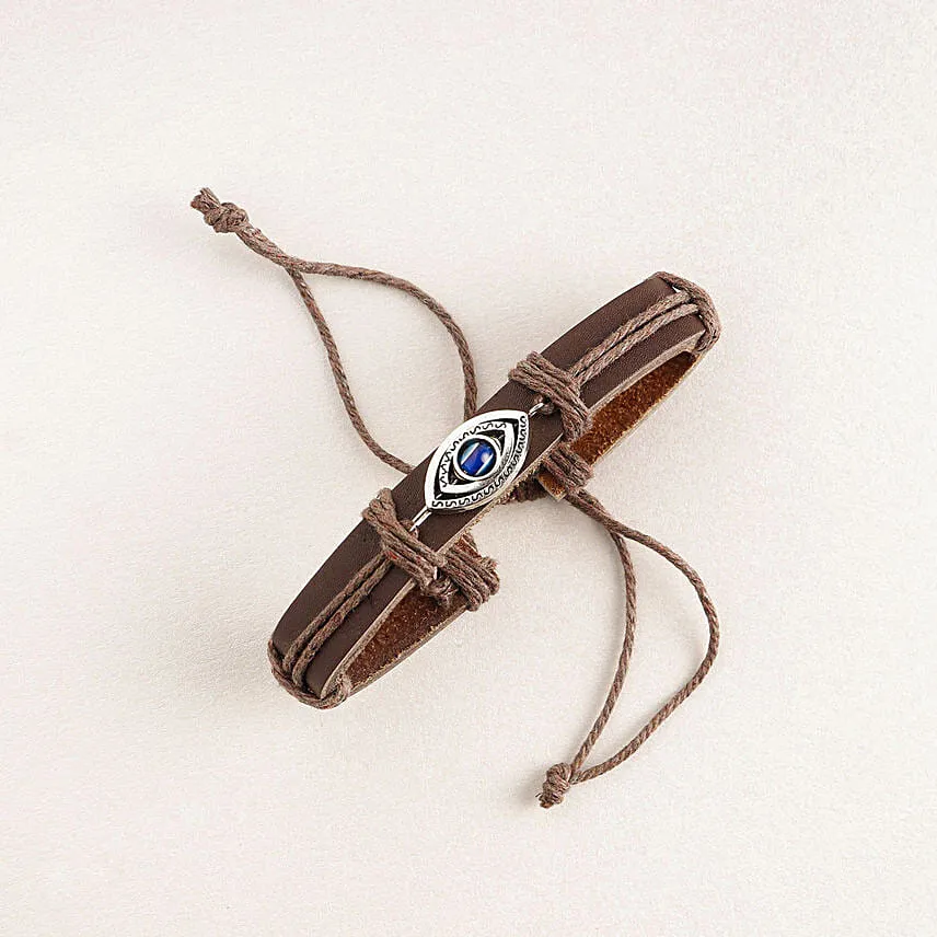 Evil Eye Bracelet Rakhi N Motichoor Laddoo Delight