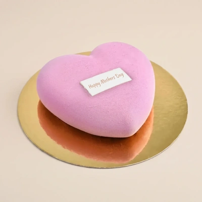 Heart-Shaped Red Velvet Cake 500gm - Perfect for Mother's Day