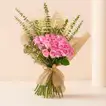 25 Pink Roses Bouquet With Eucalyptus