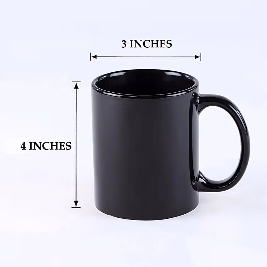 Personalised Black Mug for Dad Fathers Day Gift