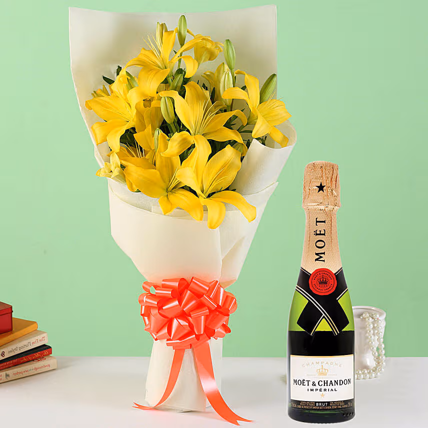 Sunshine with Moet Champagne 200ml