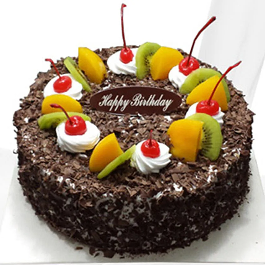 Chocolate Cream Fruit Cake