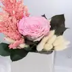 Timeless Pink Radiance | Luxurious Forever Rose in Silver Vase