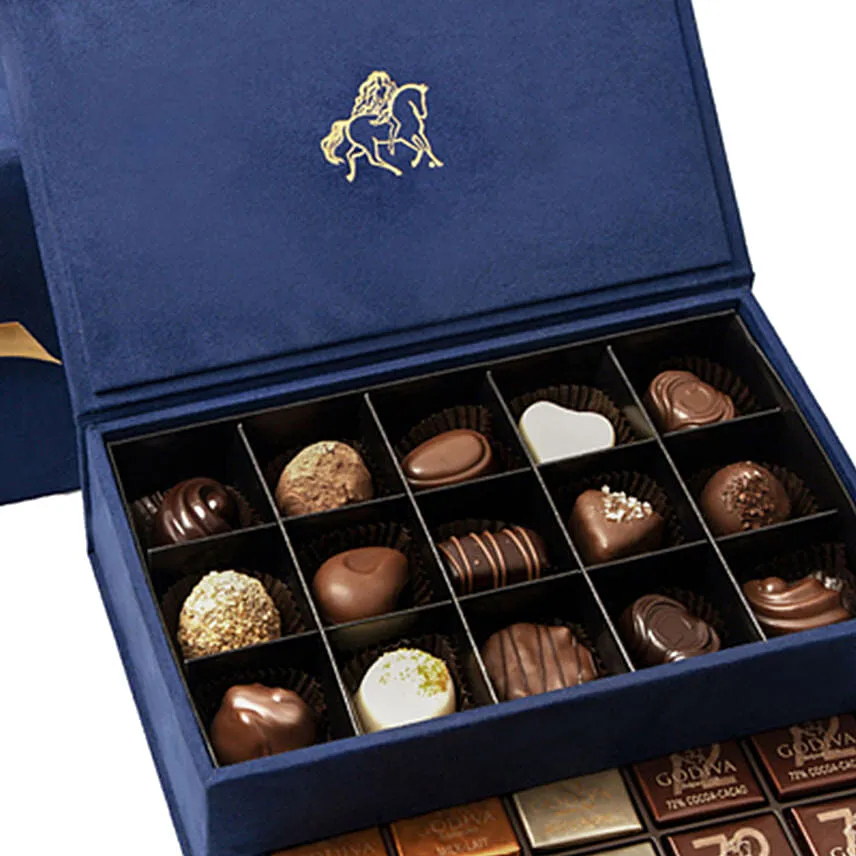 Godiva Royal Gift Box Small Navy Blue