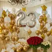 Flowers and Balloon Grand Wishes Room Decoration