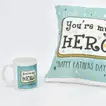 You're My Hero Dad Gift Combo - Cushion and Mug Set for Father's Day