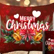 Festive Holly Christmas Wishes Cushion and Mug Set