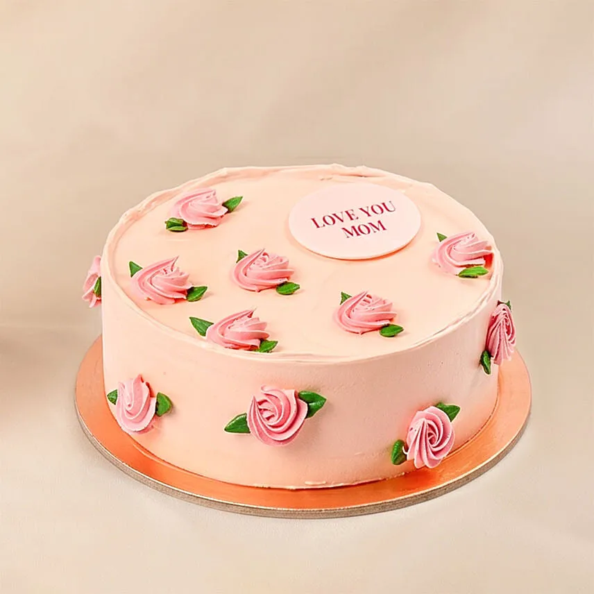 Moms Love Lily Hand Bouquet with Cake