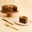 Heavenly Dark Chocolate Caramel Cake