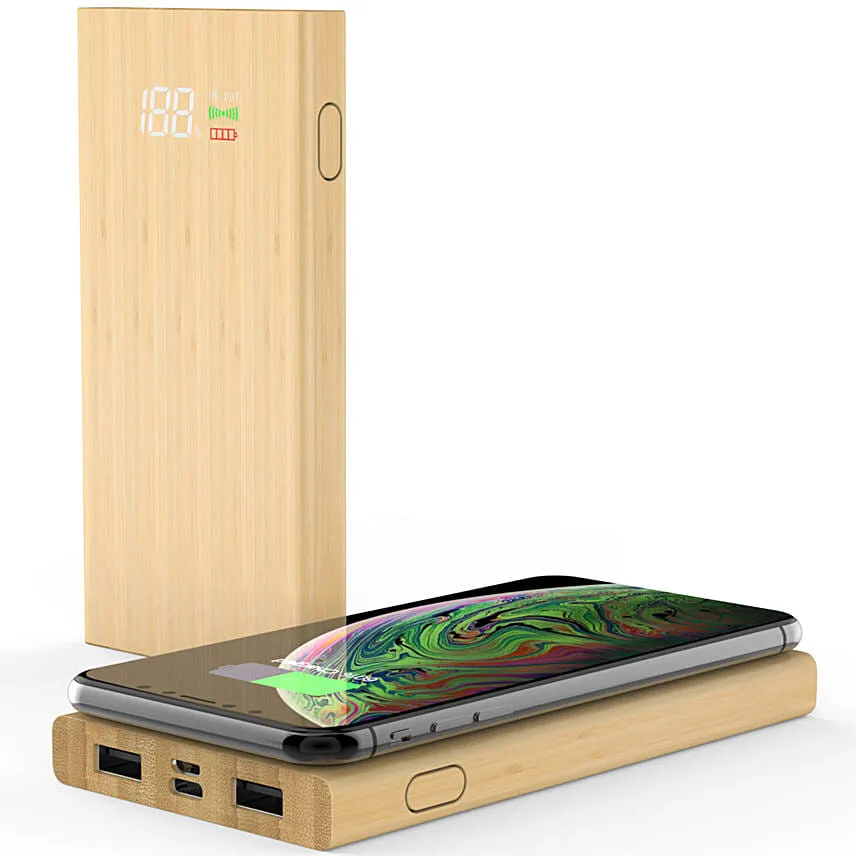 Brown Wireless Powerbank
