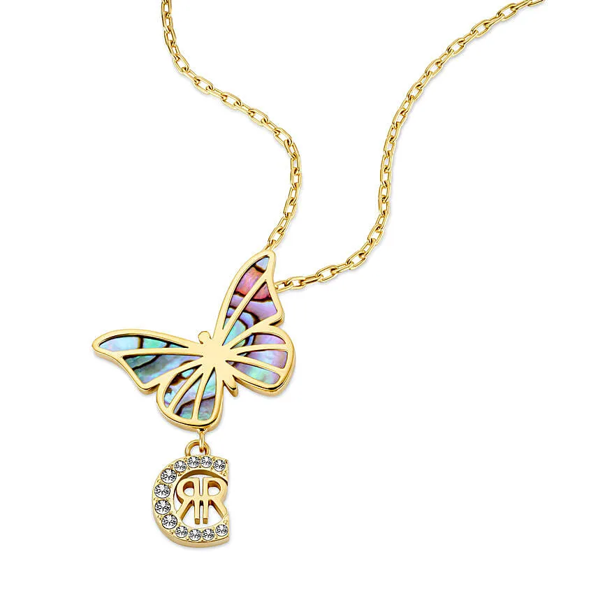 Cerruti 1881 Butterfly Earring and Necklace Gift Set For Her