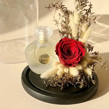 Eternal Elegance: Red Preserved Rose & Musk Perfume Unisex