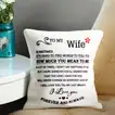 Romantic 'Forever and Always' Printed Cushion for Your Wife