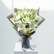 Exquisite White Lilies Bouquet – A Touch of Elegance