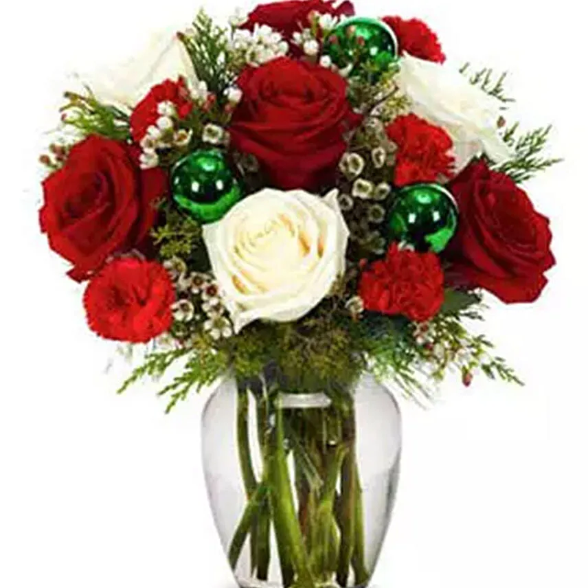 Xmas Roses Vase
