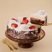 Red Roses Bouquet n Black Forest Cake Combo - Roses and Cake