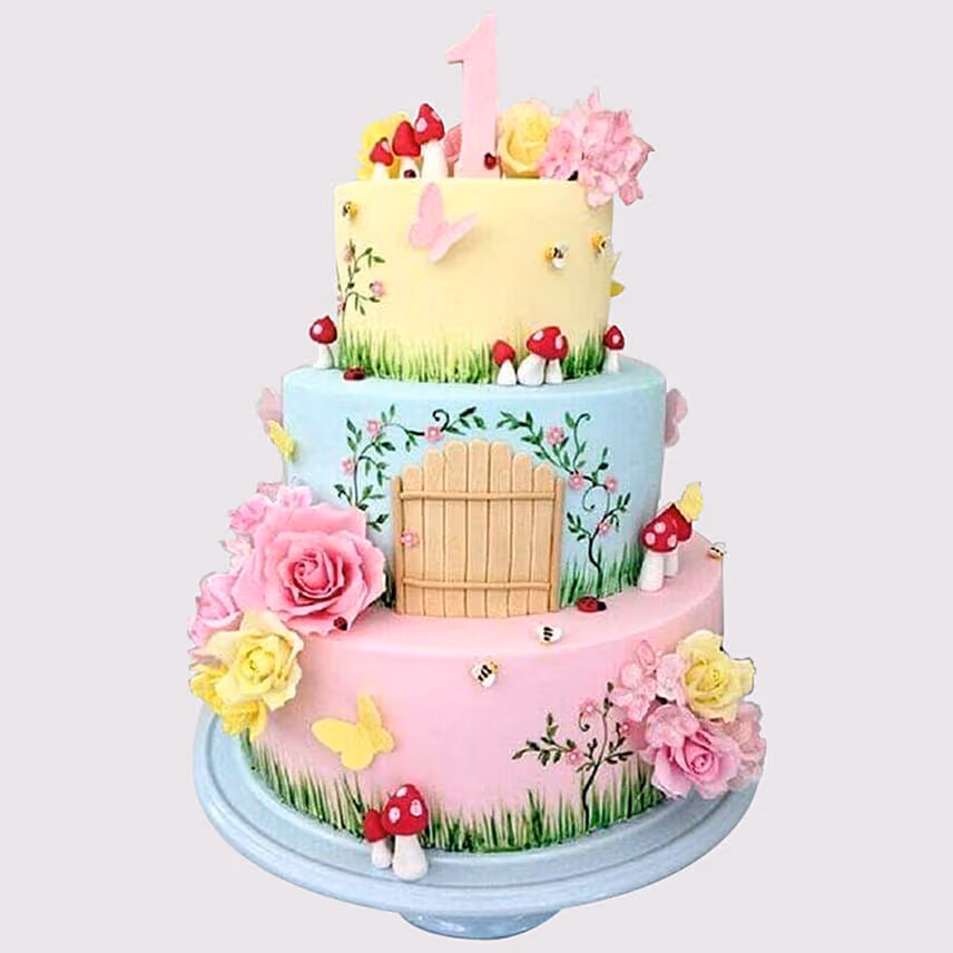 3 Tier Magical Land Truffle Cake