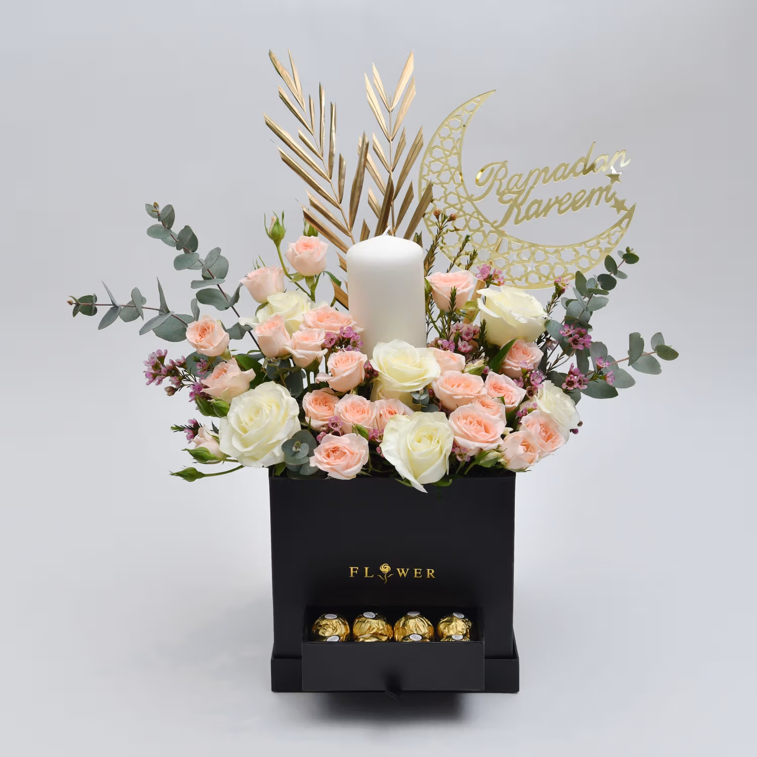 Ramadan Kareem Flowers & Chocolate Arrangement