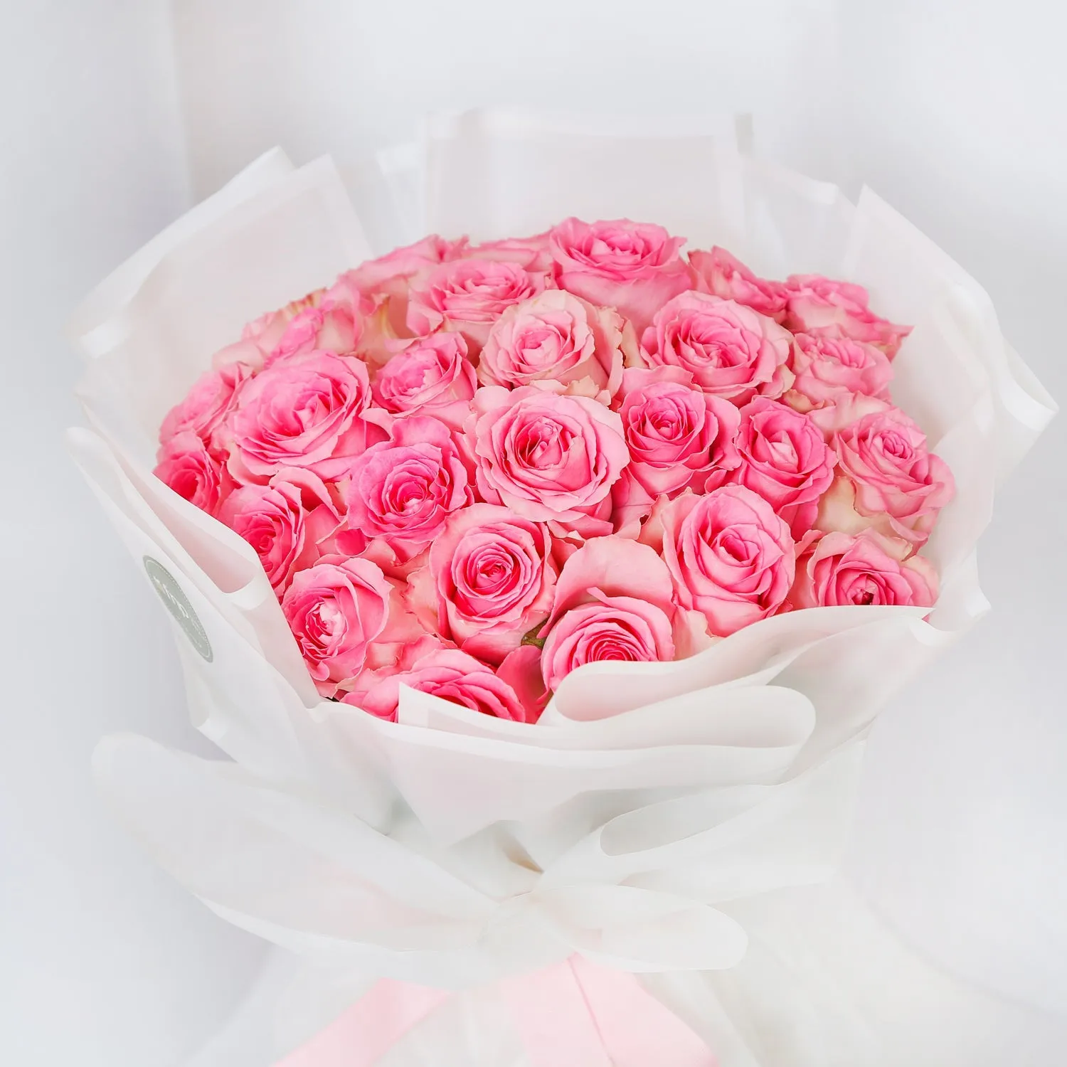 Elegant Pink Roses Bouquet for Mom - Perfect Gift of Love
