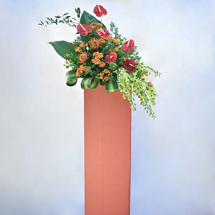 Lovely Mixed Flowers Stand