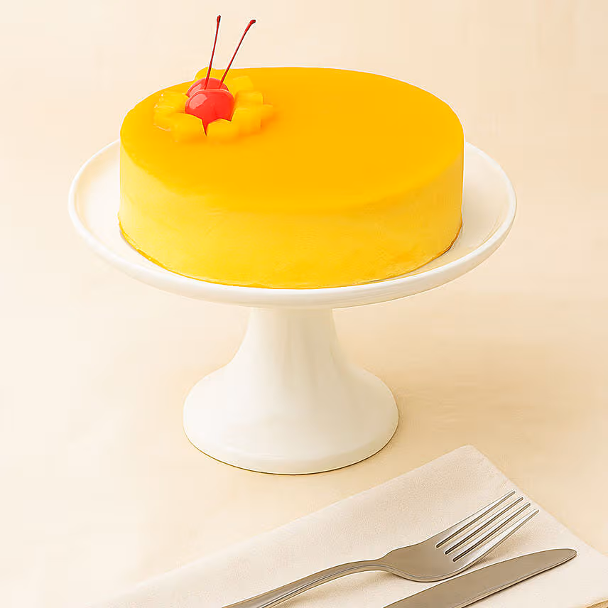Tangy Mango Mousse Cream Cake