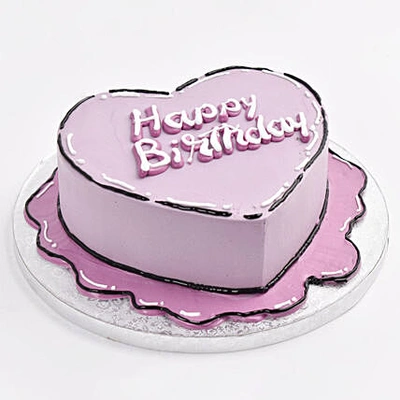 Purple Heart Infused Love Cake - Perfect Chocolate Delight for Birthdays