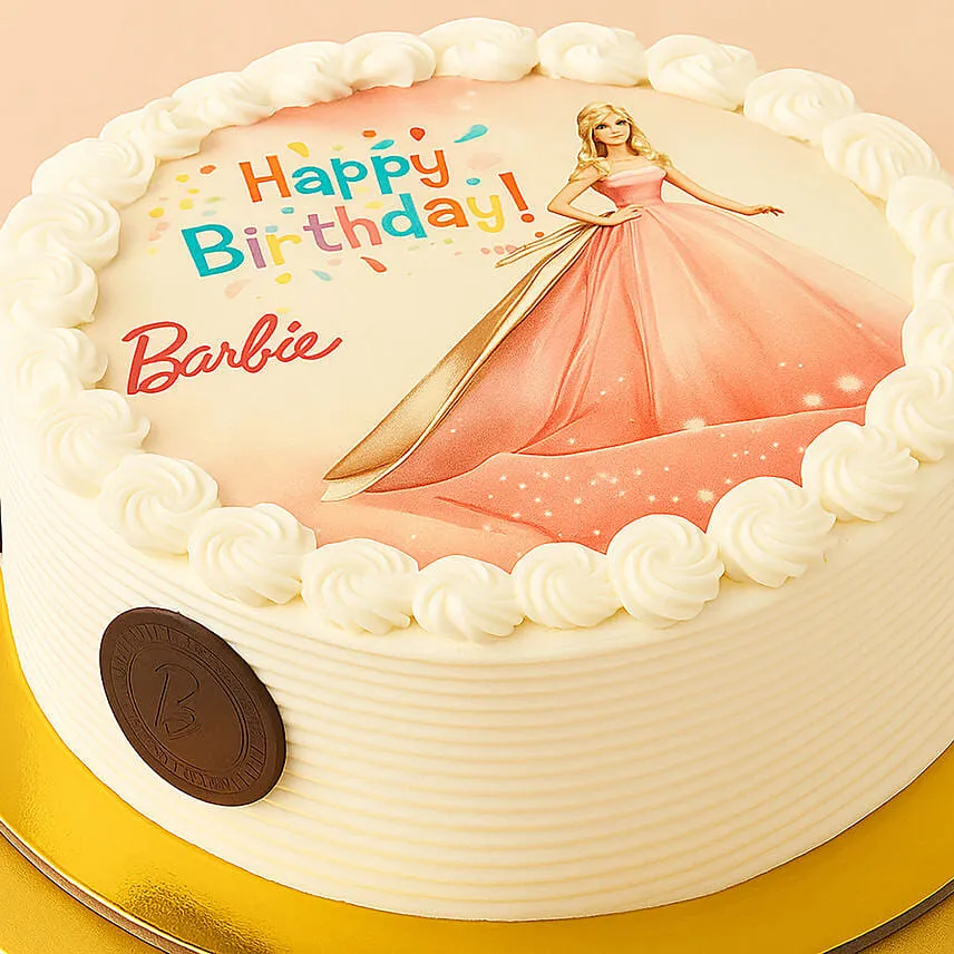 Barbie Birthday Cake Chocolate 8 Inches