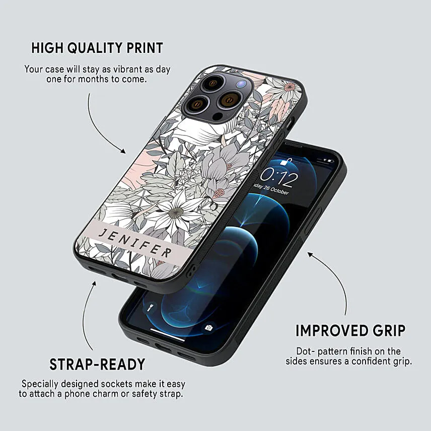 Personalised Iphone Case With Floral Pattern