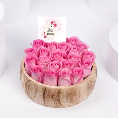 Mom's Pink Roses Tray