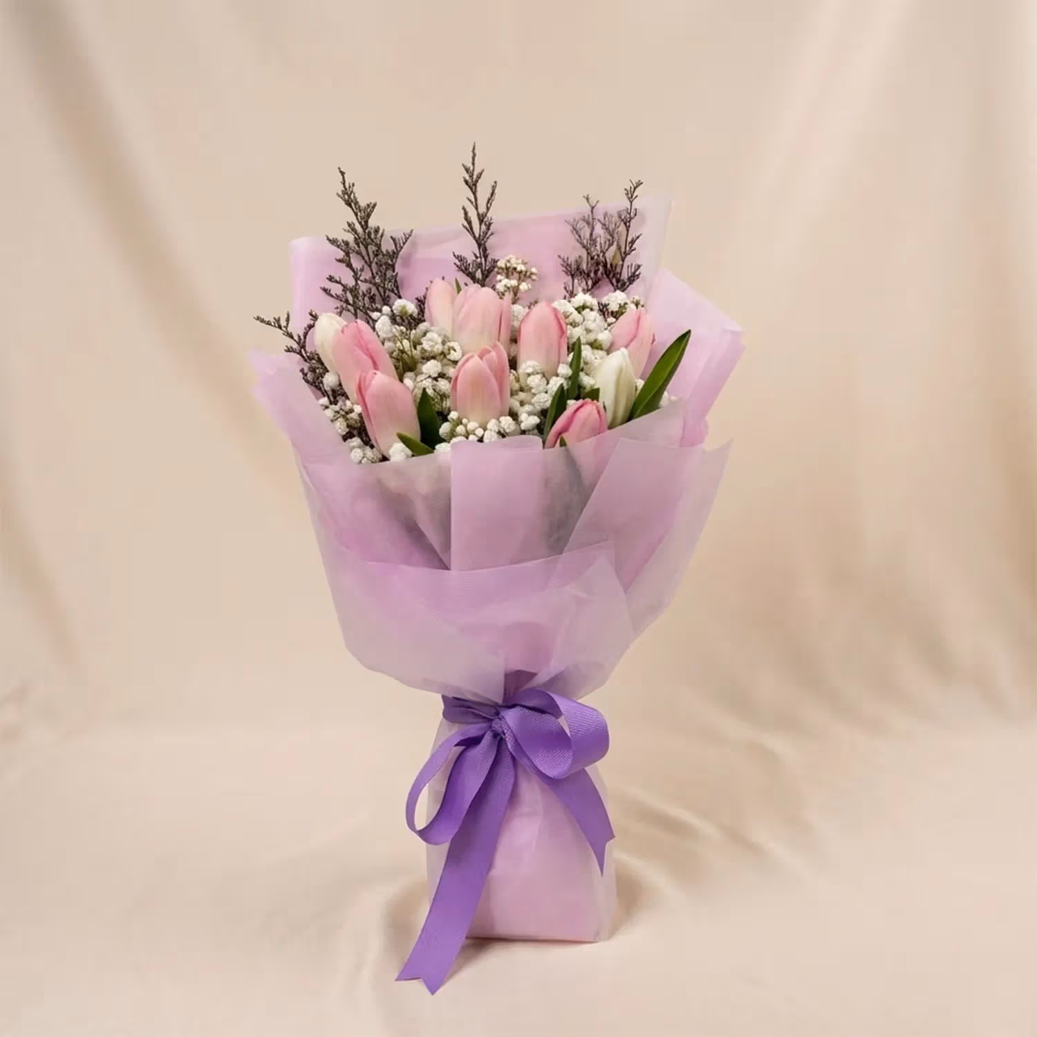 Elegant Tulips Bouquet for Mom